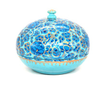 Load image into Gallery viewer, Artezen Small Chapeau – Blue Luxury Trinket Gift Box - ärtɘzɘn