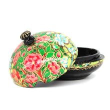 Load image into Gallery viewer, Mini Floral Chapeau Paper Mache Luxury Trinket Gift Decorative Wedding Favour Box - ärtɘzɘn