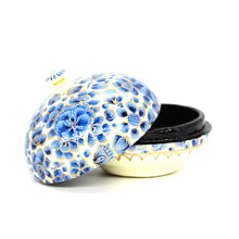 Load image into Gallery viewer, Mini Floral Chapeau Paper Mache Luxury Trinket Gift Decorative Wedding Favour Box - ärtɘzɘn