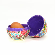 Load image into Gallery viewer, Paper Mache Easter Egg Gift Box Trinket Packaging Jewellery Presentation Decorative + Gold Foiled Wrapped Milk Chocolate Balls