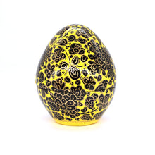 Load image into Gallery viewer, Paper Mache Easter Egg Gift Box Trinket Packaging Jewellery Presentation Decorative + Gold Foiled Wrapped Milk Chocolate Balls