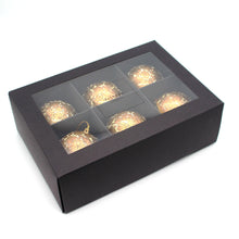 Load image into Gallery viewer, Baubles Set of 6 Large Red Luxury Handmade Hand Painted Decorative Ornamental Christmas Balls