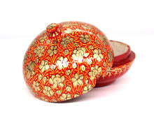 Load image into Gallery viewer, Small Red Chapeau Paper Mache Luxury Trinket Gift Decorative Box