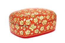 Load image into Gallery viewer, Paulo Red & Gold Gifting Trinket Jewellery Presentation Decorative Box