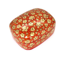 Load image into Gallery viewer, Paulo Red & Gold Gifting Trinket Jewellery Presentation Decorative Box