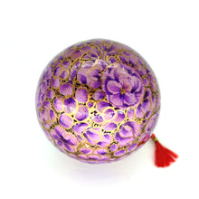 Load image into Gallery viewer, Assorted Colours Paper Mache Christmas Bauble – 3" Luxury Handmade & Hand Painted Decorative Ornamental Hanging Christmas Ball