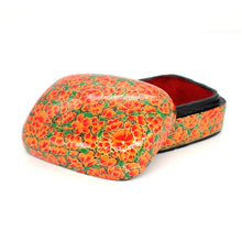 Load image into Gallery viewer, Paulo Orange & Green Gifting Trinket Jewellery Presentation Decorative Box
