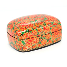 Load image into Gallery viewer, Paulo Orange & Green Gifting Trinket Jewellery Presentation Decorative Box