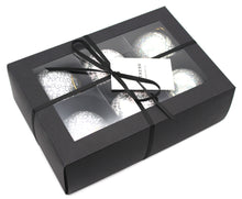 Load image into Gallery viewer, Artezen Baubles – Set of 6 Large Silver Luxury Handmade | Hand Painted | Decorative | Ornamental | Christmas | Balls - ärtɘzɘn