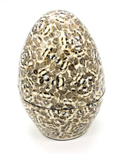 Load image into Gallery viewer, Artezen Ovalis – Gold, Black & Ivory Luxury Easter Egg Trinket Gift Box - ärtɘzɘn