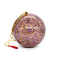 Load image into Gallery viewer, Paper Mache Christmas Baubles – 4" XL Large Luxury Handmade & Hand Painted | Decorative | Ornamental | Christmas | Balls