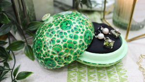 Artezen Small Chapeau – Green Luxury Trinket Gift Box - ärtɘzɘn