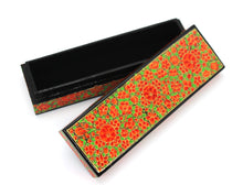 Load image into Gallery viewer, Paper Mache Tenues Orange &amp; Green Luxury Gifting Trinket Gift Decorative Jewellery Box - ärtɘzɘn
