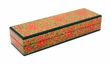 Load image into Gallery viewer, Paper Mache Tenues Orange &amp; Green Luxury Gifting Trinket Gift Decorative Jewellery Box - ärtɘzɘn
