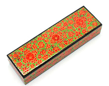 Load image into Gallery viewer, Paper Mache Tenues Orange &amp; Green Luxury Gifting Trinket Gift Decorative Jewellery Box - ärtɘzɘn
