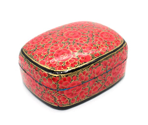 Paulo Red & Gold Gifting Trinket Jewellery Presentation Decorative Box - ärtɘzɘn