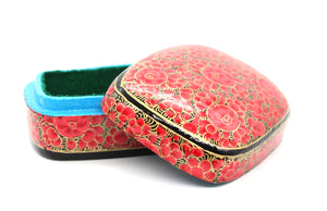 Paulo Red & Gold Gifting Trinket Jewellery Presentation Decorative Box - ärtɘzɘn