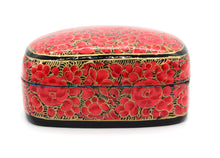 Load image into Gallery viewer, Paulo Red &amp; Gold Gifting Trinket Jewellery Presentation Decorative Box - ärtɘzɘn
