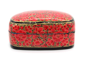 Paulo Red & Gold Gifting Trinket Jewellery Presentation Decorative Box - ärtɘzɘn