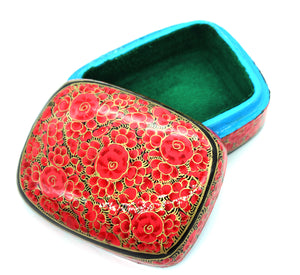 Paulo Red & Gold Gifting Trinket Jewellery Presentation Decorative Box - ärtɘzɘn