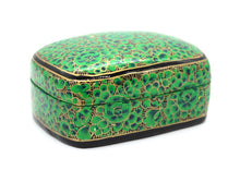 Load image into Gallery viewer, Paulo Green &amp; Gold Gifting Trinket Jewellery Presentation Decorative Box - ärtɘzɘn
