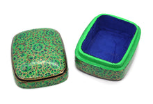 Load image into Gallery viewer, Paulo Green &amp; Gold Gifting Trinket Jewellery Presentation Decorative Box - ärtɘzɘn
