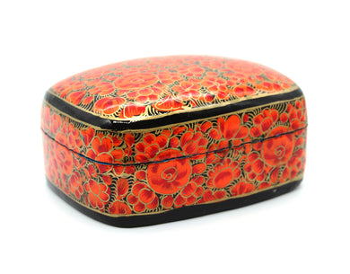 Paulo Orange & Gold Gifting Trinket Jewellery Presentation Decorative Box - ärtɘzɘn