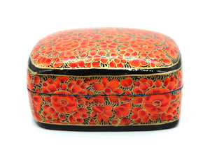 Paulo Orange & Gold Gifting Trinket Jewellery Presentation Decorative Box - ärtɘzɘn