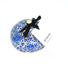 Load image into Gallery viewer, Paper Mache Mini Chapeau Blue Trinket Gifting Decorative Jewellery Storage Box
