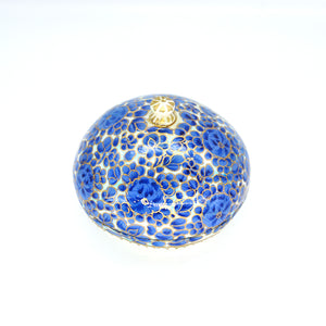 Paper Mache Mini Chapeau Blue Trinket Gifting Decorative Jewellery Storage Box
