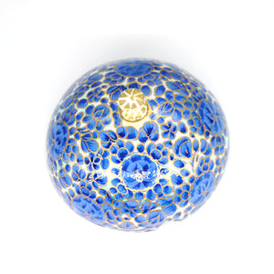 Paper Mache Mini Chapeau Blue Trinket Gifting Decorative Jewellery Storage Box