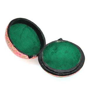 Small Pink Chapeau Paper Mache Luxury Trinket Jewellery Gift Decorative Box - ärtɘzɘn