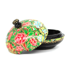 Load image into Gallery viewer, Mini Floral Chapeau Paper Mache Luxury Trinket Gift Decorative Wedding Favour Box - ärtɘzɘn

