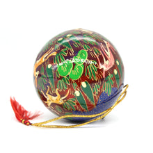 Load image into Gallery viewer, Assorted Colours Paper Mache Christmas Bauble – 3&quot; Luxury Handmade &amp; Hand Painted Decorative Ornamental Hanging Christmas Ball
