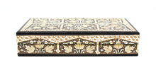 Load image into Gallery viewer, Kashmir Paper Mache Planus Gold Trinket Gift Decorative Jewellery Box
