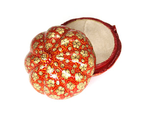 Small Red Umbra Paper Mache Luxury Trinket Gift Decorative Box - ärtɘzɘn