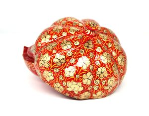 Small Red Umbra Paper Mache Luxury Trinket Gift Decorative Box - ärtɘzɘn