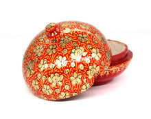 Load image into Gallery viewer, Small Red Chapeau Paper Mache Luxury Trinket Gift Decorative Box
