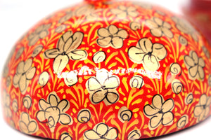 Small Red Chapeau Paper Mache Luxury Trinket Gift Decorative Box
