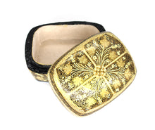 Load image into Gallery viewer, Paulo Black &amp; Gold Gifting Trinket Jewellery Presentation Decorative Box
