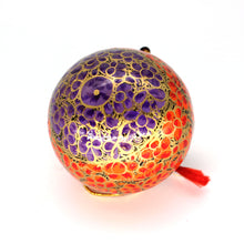 Load image into Gallery viewer, Assorted Colours Paper Mache Christmas Bauble – 3&quot; Luxury Handmade &amp; Hand Painted Decorative Ornamental Hanging Christmas Ball
