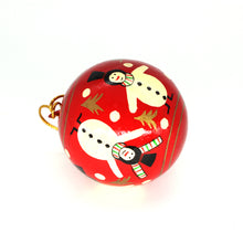 Load image into Gallery viewer, Assorted Colours Paper Mache Christmas Bauble – 3&quot; Luxury Handmade &amp; Hand Painted Decorative Ornamental Hanging Christmas Ball

