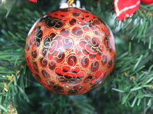 Load image into Gallery viewer, Assorted Colours Paper Mache Christmas Bauble – 3&quot; Luxury Handmade &amp; Hand Painted Decorative Ornamental Hanging Christmas Ball
