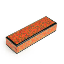 Load image into Gallery viewer, Artezen Tenues – Orange, Gold &amp; Black Luxury Trinket Gift Box - ärtɘzɘn
