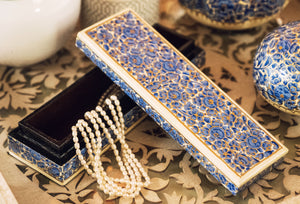 Artezen Tenues – Blue & White Luxury Trinket Gift Box - ärtɘzɘn