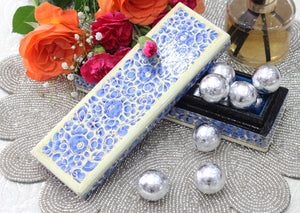 Artezen Tenues – Blue & White Luxury Trinket Gift Box - ärtɘzɘn