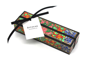 Artezen Tenues – Floral Multicoloured Luxury Trinket Gift Box - ärtɘzɘn