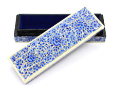 Load image into Gallery viewer, Artezen Tenues – Blue &amp; White Luxury Trinket Gift Box - ärtɘzɘn
