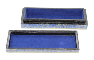 Artezen Tenues – Blue & White Luxury Trinket Gift Box - ärtɘzɘn