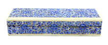 Load image into Gallery viewer, Artezen Tenues – Blue &amp; White Luxury Trinket Gift Box - ärtɘzɘn
